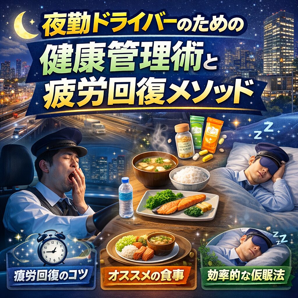 夜勤ドライバーのための健康管理術と疲労回復メソッド