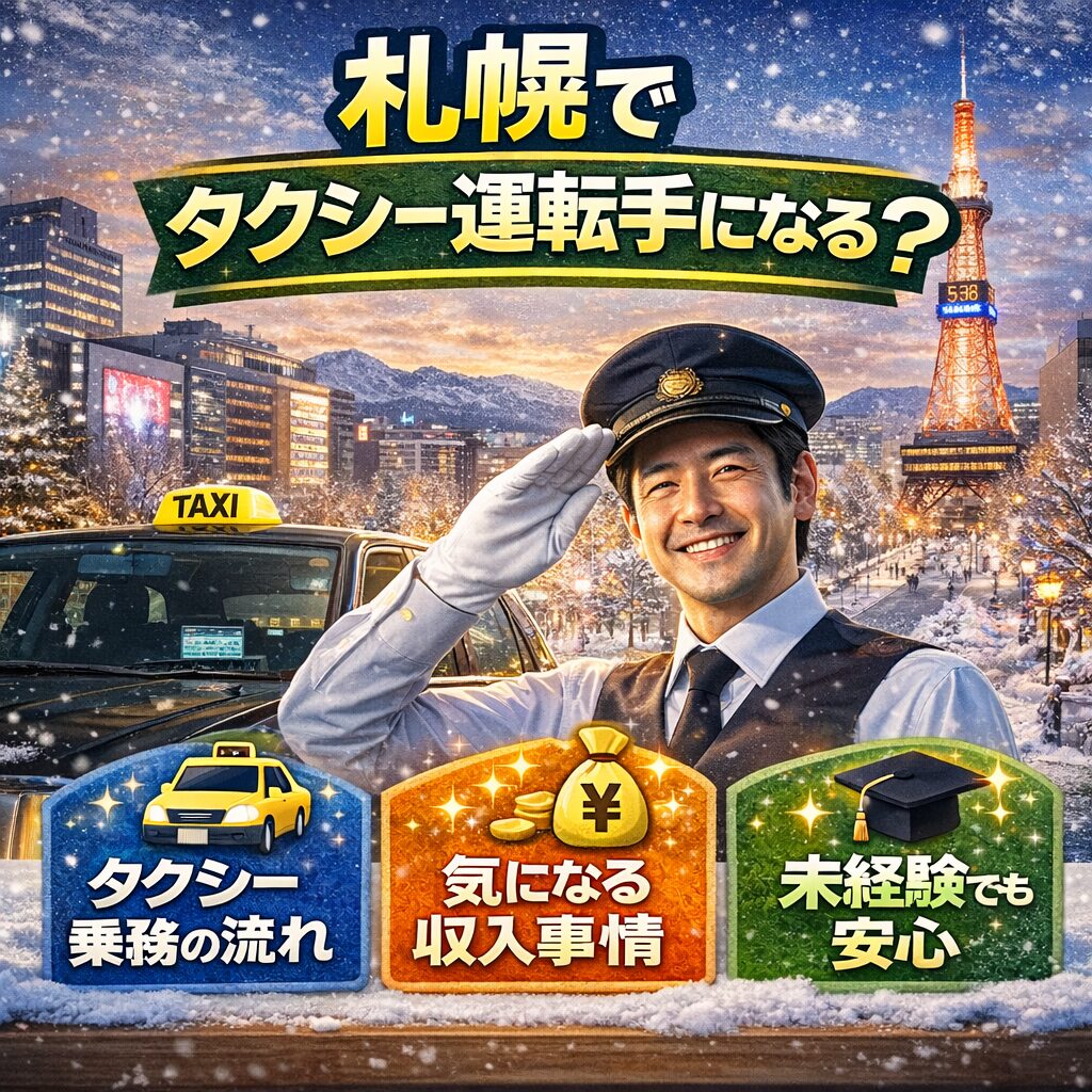 How do I become a taxi driver in Sapporo?