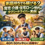 育児・介護・住宅ローン世代のタクシードライバー実例