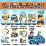 タクシー二種免許は最短5日で取得できる！