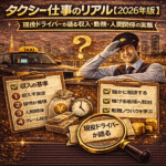 タクシー仕事のリアル【2026年版】現役ドライバーが語る収入・勤務・人間関係の実態