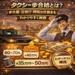 タクシー歩合給とは？歩合率・足切り・月収の仕組みをわかりやすく解説